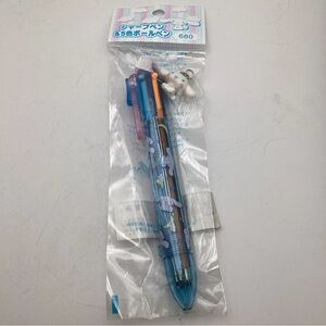 Sanrio Cinnamoroll Ballpoint Pen Blue 5 Colour Plastic Charm Vintage 2003